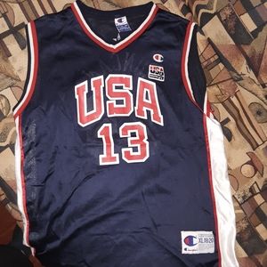 Vintage Tim duncan Olympics jersey
